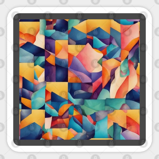 Abstract Patterns Inspired by Elements Sticker by GracePaigePlaza